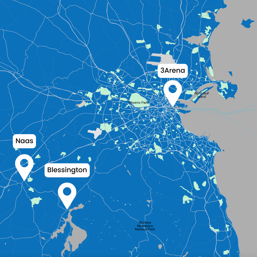 Blue Bus Route To the 3Arena