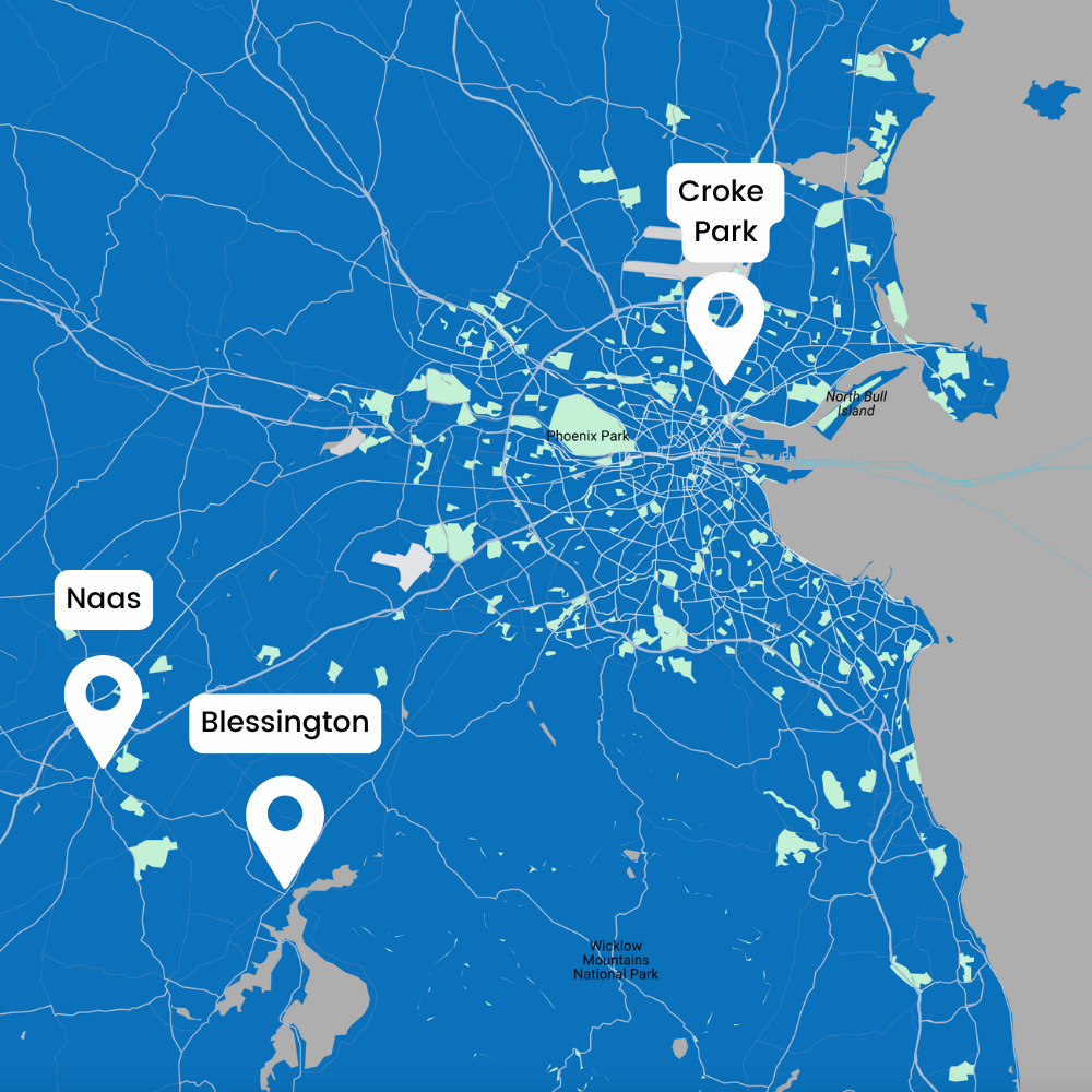 Blue Bus Route to Croke Park