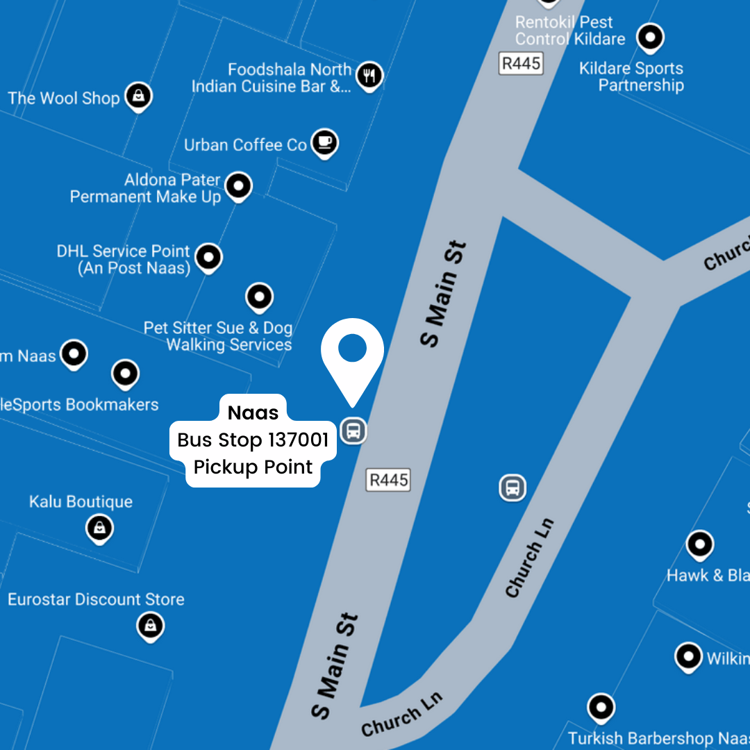 Naas Bus Stop 137001 Pickup Point