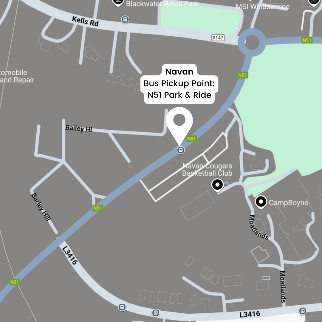 Navan Bus Pickup Point N51 Park & Ride