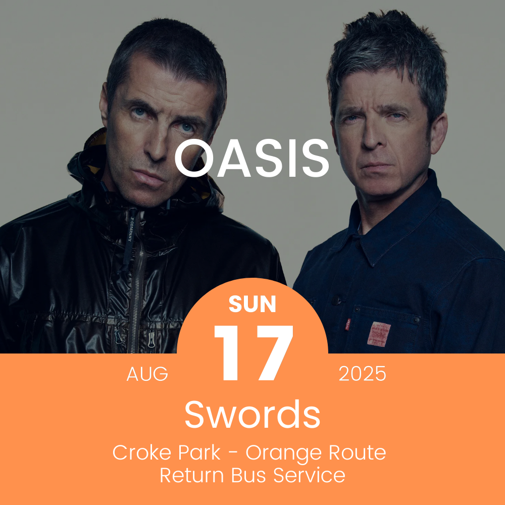 Details of Orange Bus Route To Oasis at Croke Park