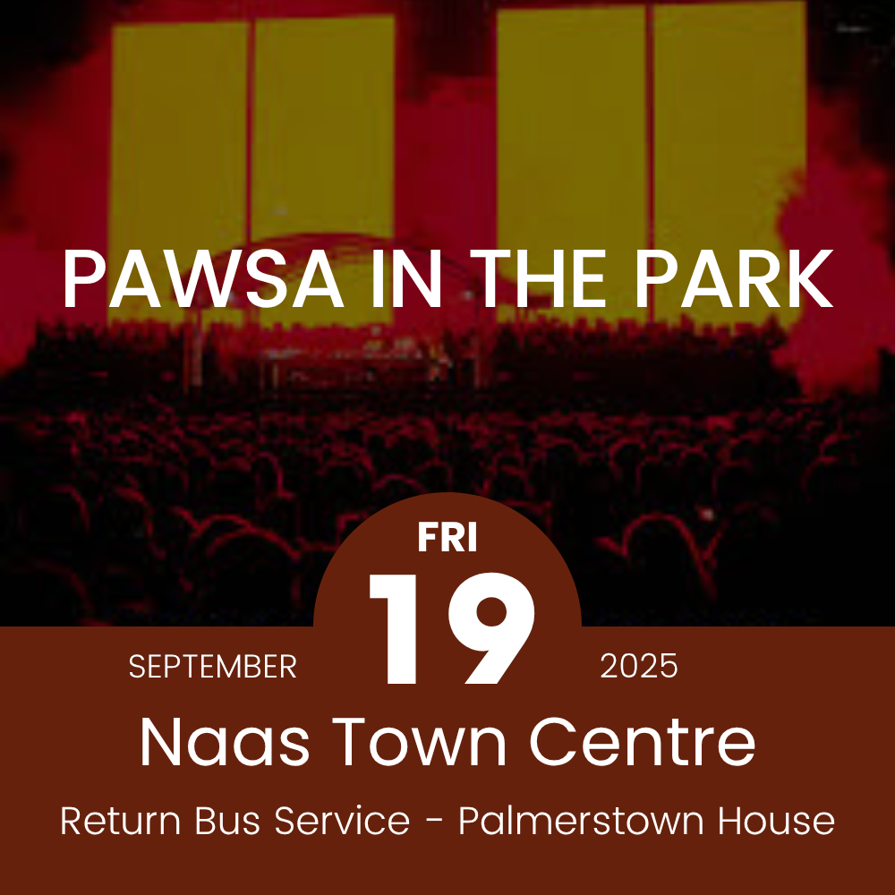 Return Bus - From Naas to Pawsa in the Park at Palmerstown House - 19th Sept