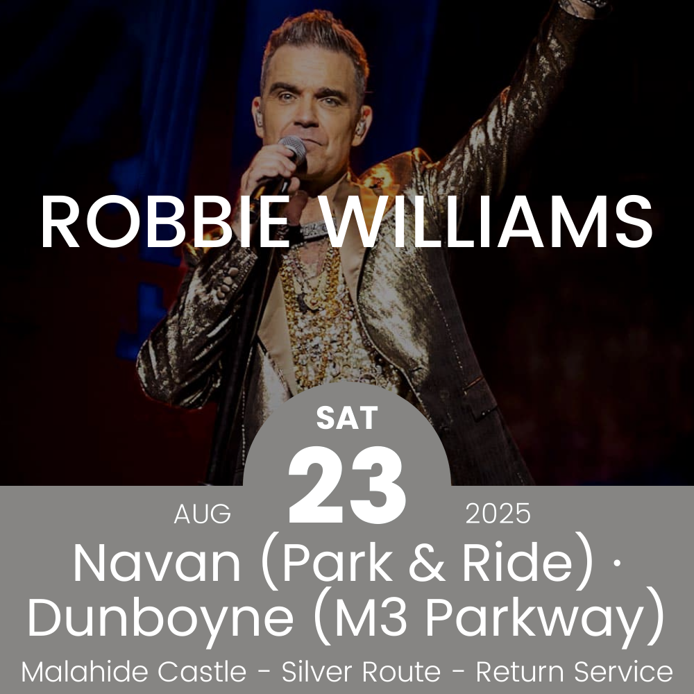Silver bus route to Robbie Williams at Croke Park