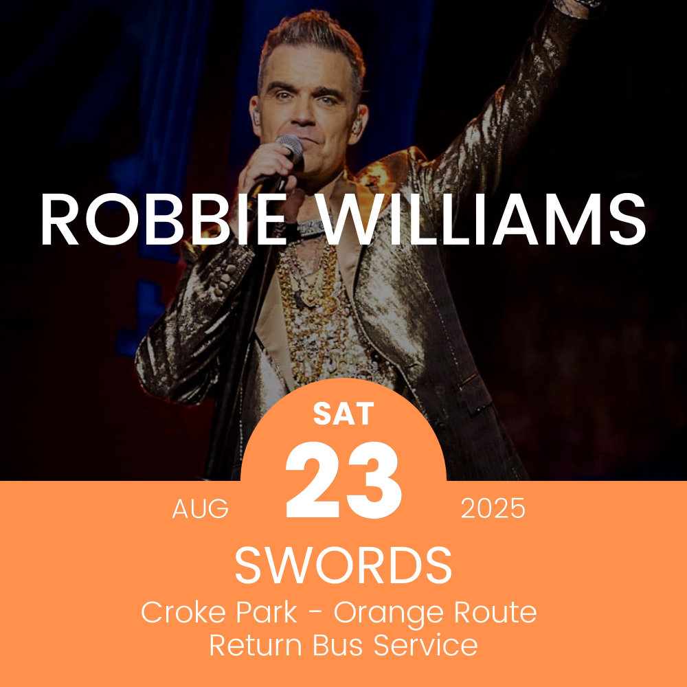 Orange bus route to Robbie Williams at Croke Park