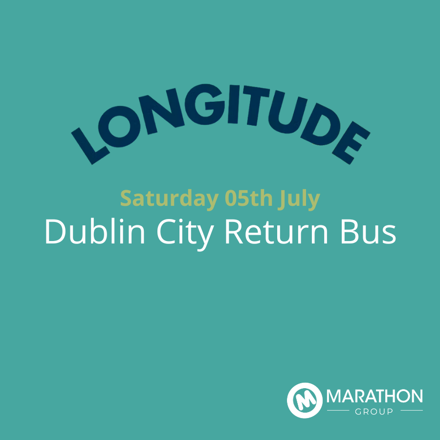 Return Bus - From Dublin City to Longitude at Marlay Park - 05th July