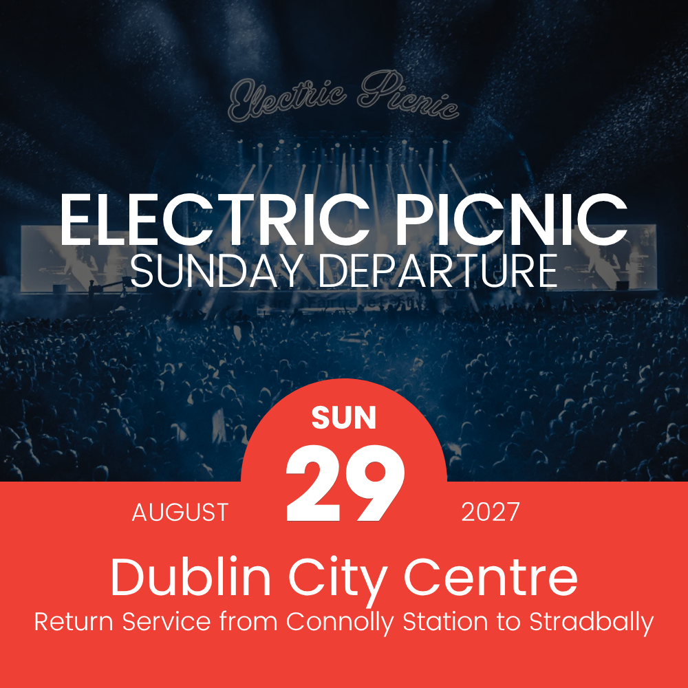Buses to Electric Picnic - From Dublin City Centre - Return Bus Ticket - Sun 29th August