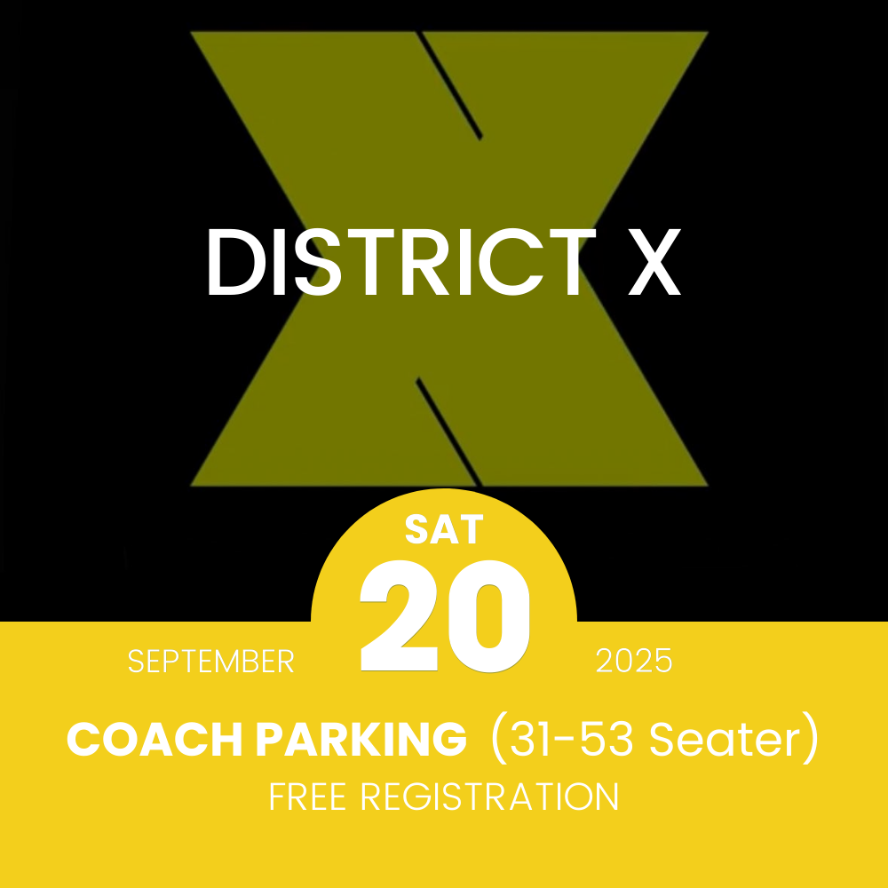 Coach Parking (31-53 Seater) Free Registration District X at Palmerstown House 20th Sept