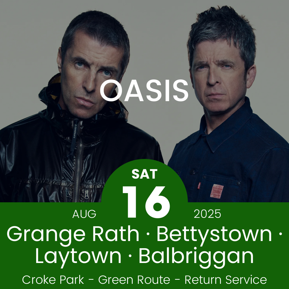 Details of Green Bus Route to Oasis at Croke Park