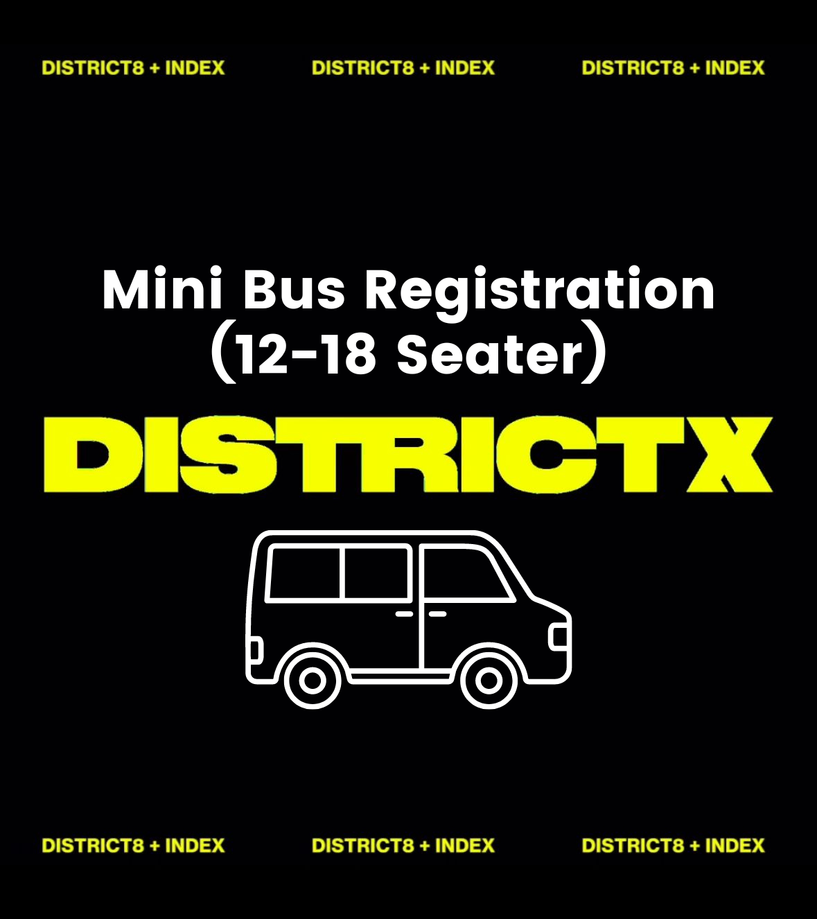 Mini Bus Parking (12-18 Seater) Free Registration District X at Palmerstown House 21st Sept 2024