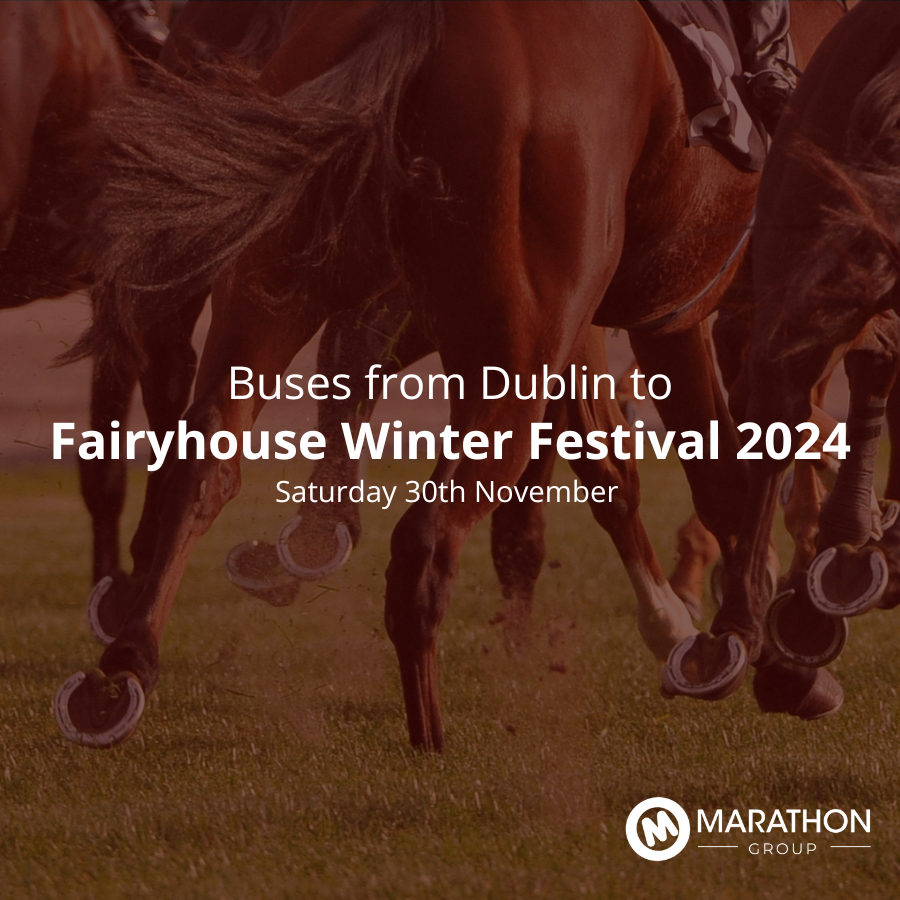 Bus to Fairyhouse Winter Racing Festival from Dublin City Centre Saturday 30th November 2024