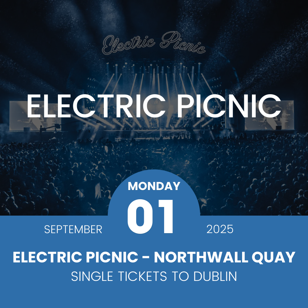 Single Homebound Bus - From Electric Picnic to Dublin City Centre - Mon 01 Sep