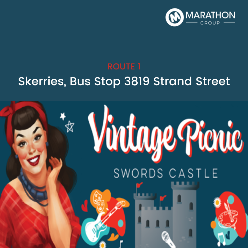 Bus to Vintage Picnic at Swords Castle- From Skerries - Return Bus - 25th July 2024