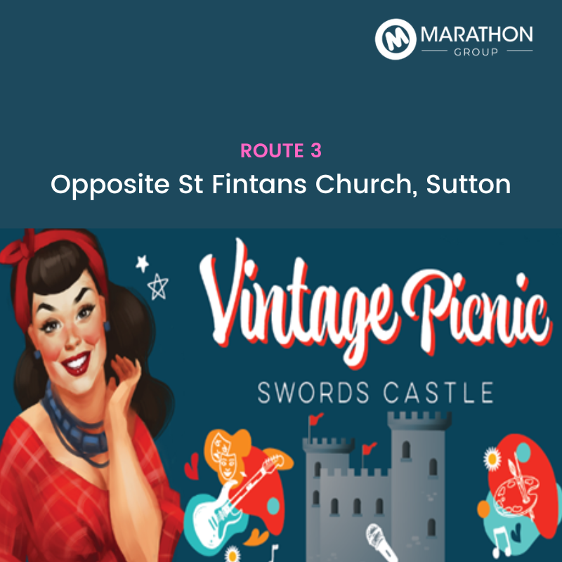 Buses to Vintage Picnic at Swords Castle - From Sutton - Return Bus -25th July 2024