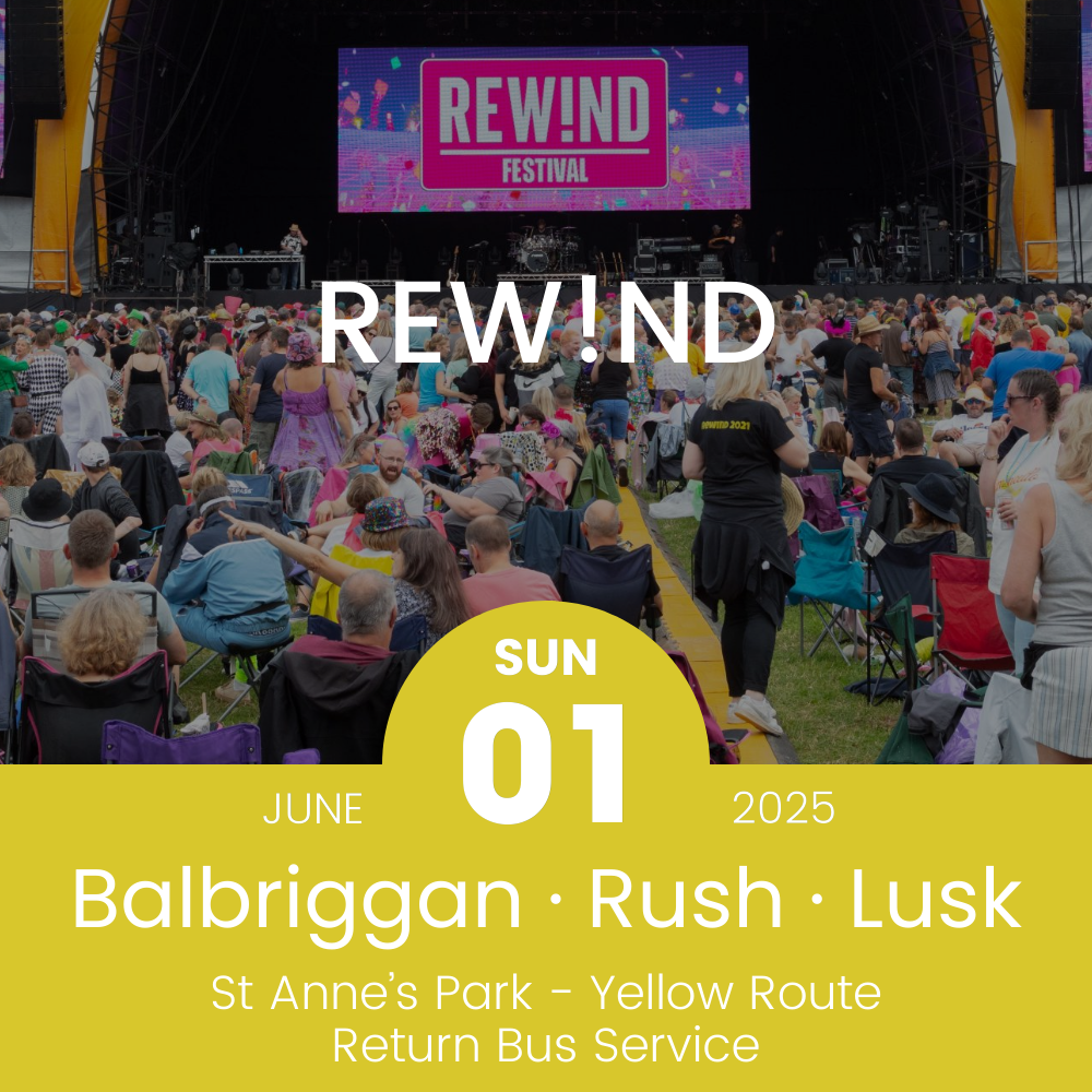 Details of Yellow Bus Route to see Rew!nd at St Anne's Park
